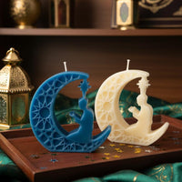 Islamic Crescent Moon Prayer Candle