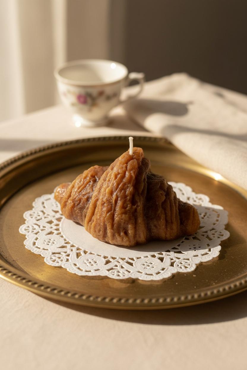 Croissant candle