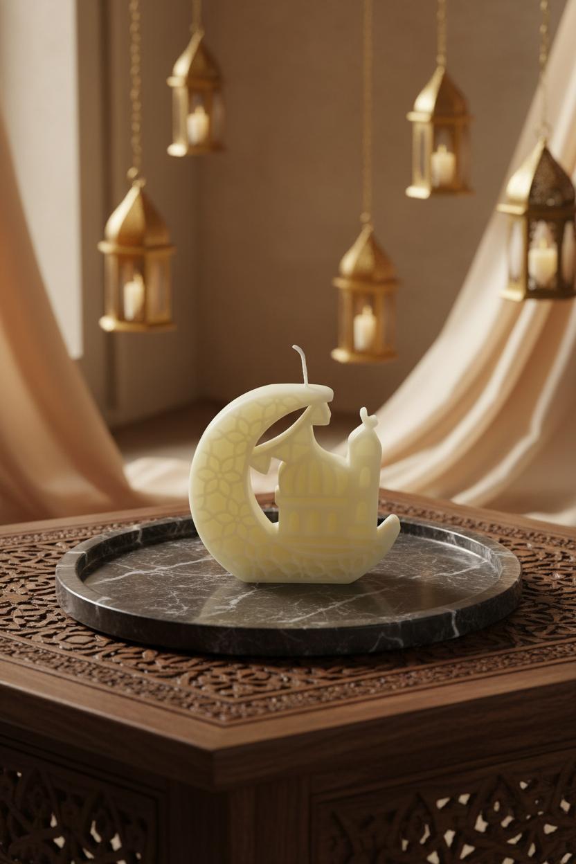 Mosque Crescent Candle
