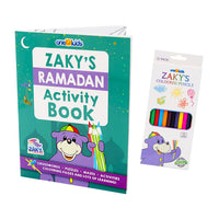 Zaky's 2023 Ramadan Activity Book + Zaky's Colouring Pencils