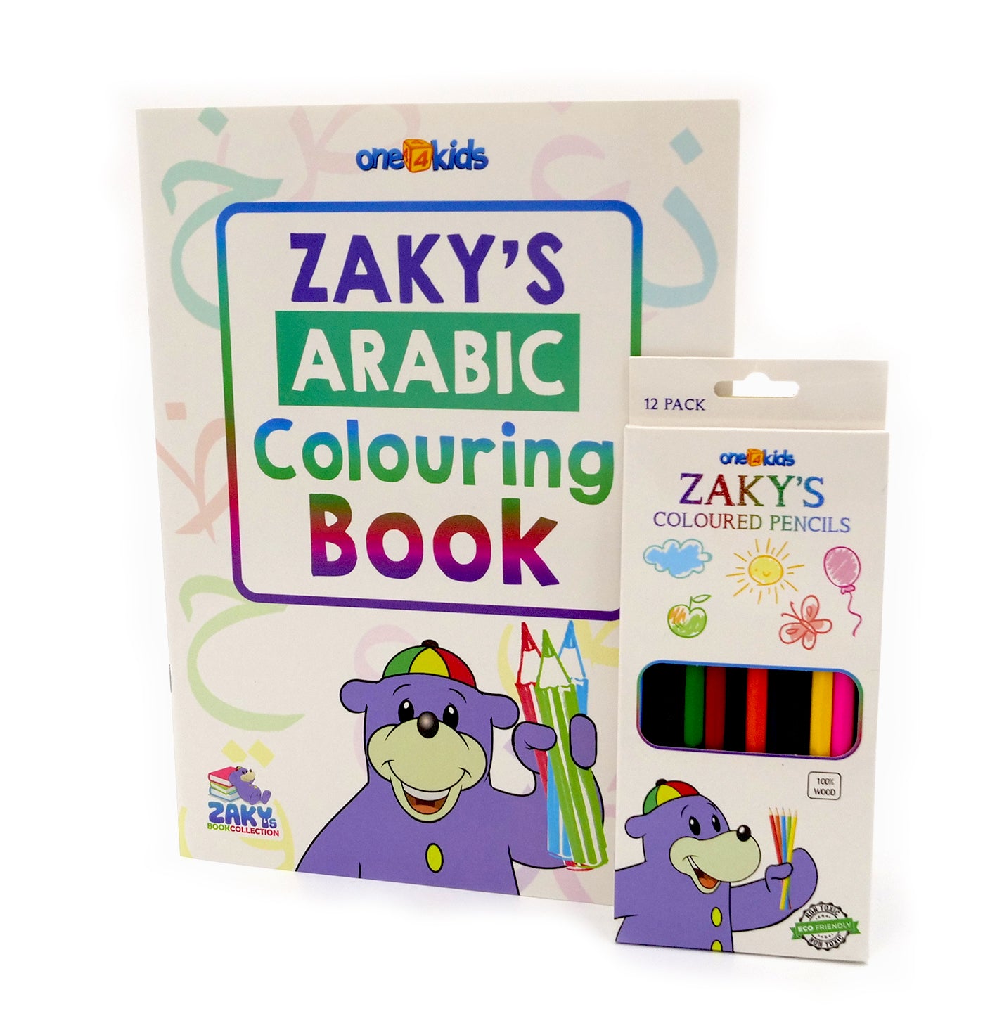 Zaky's Arabic Colouring Book & Colouring Pencils