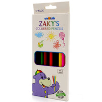 Zaky's Coloured Pencils - 12 Pack